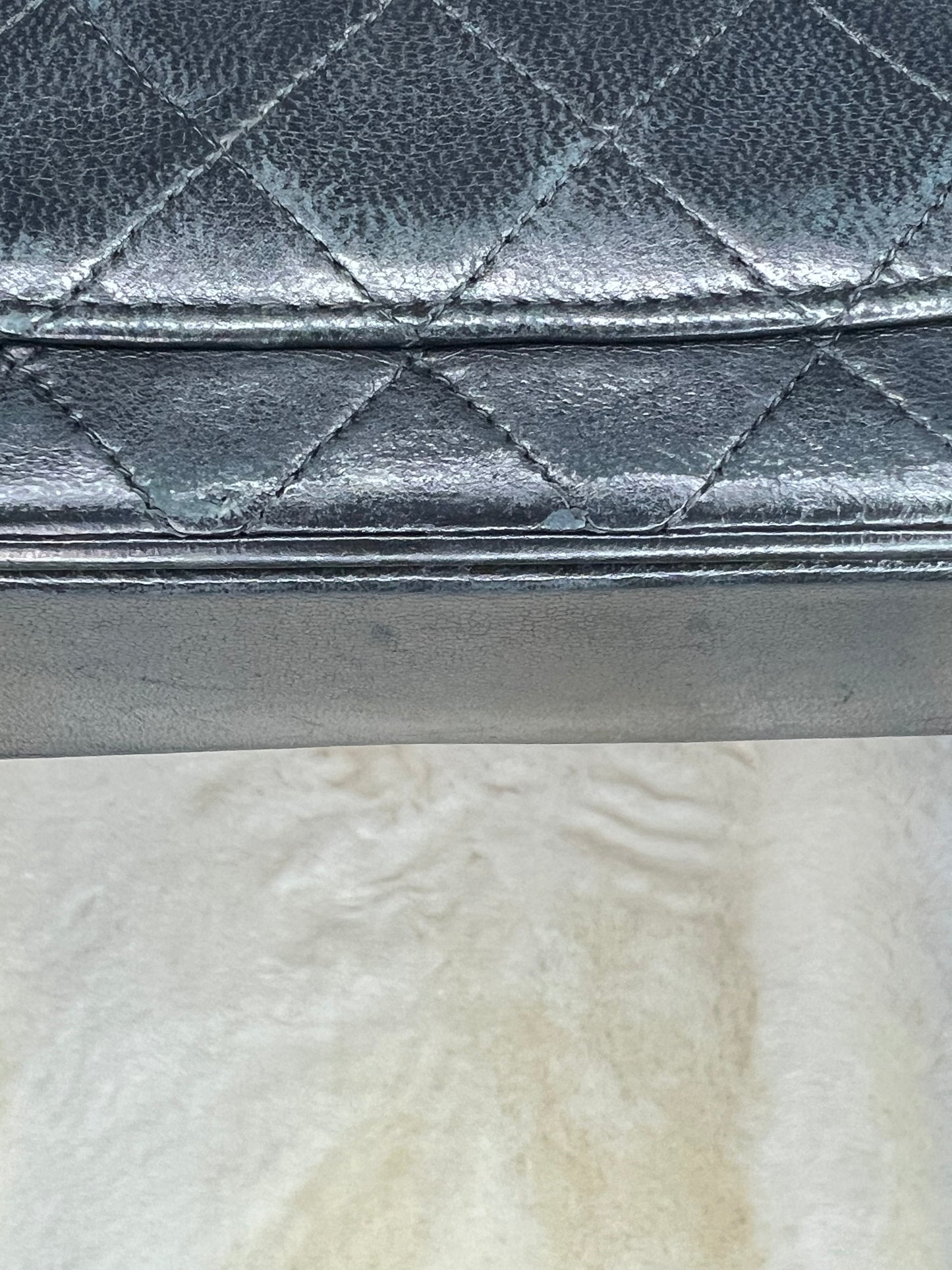 Vintage Chanel Matelassé Ram Leather Double Flap Shoulder Bag