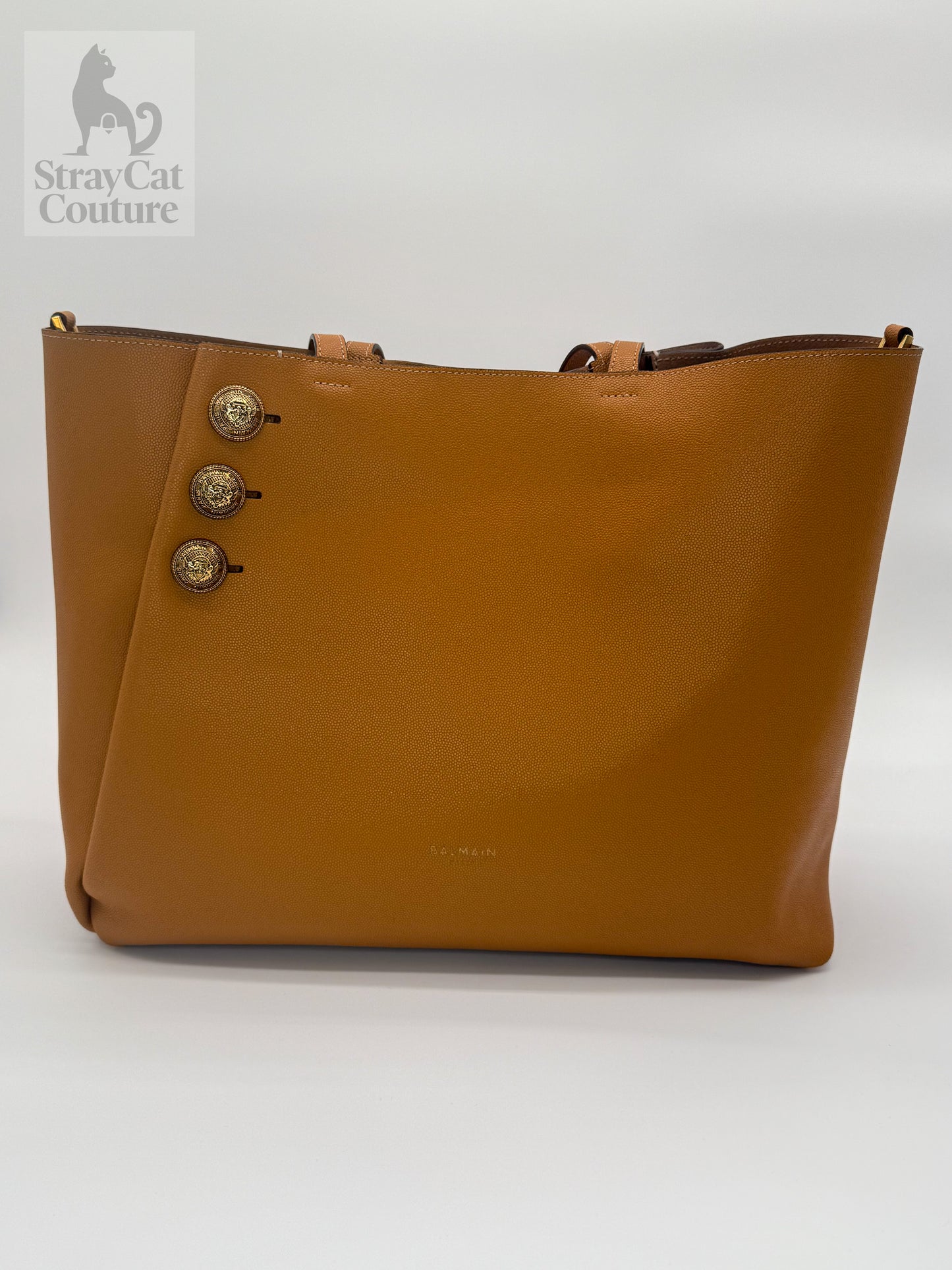Balmain Leather Tote/Shoulder Bag
