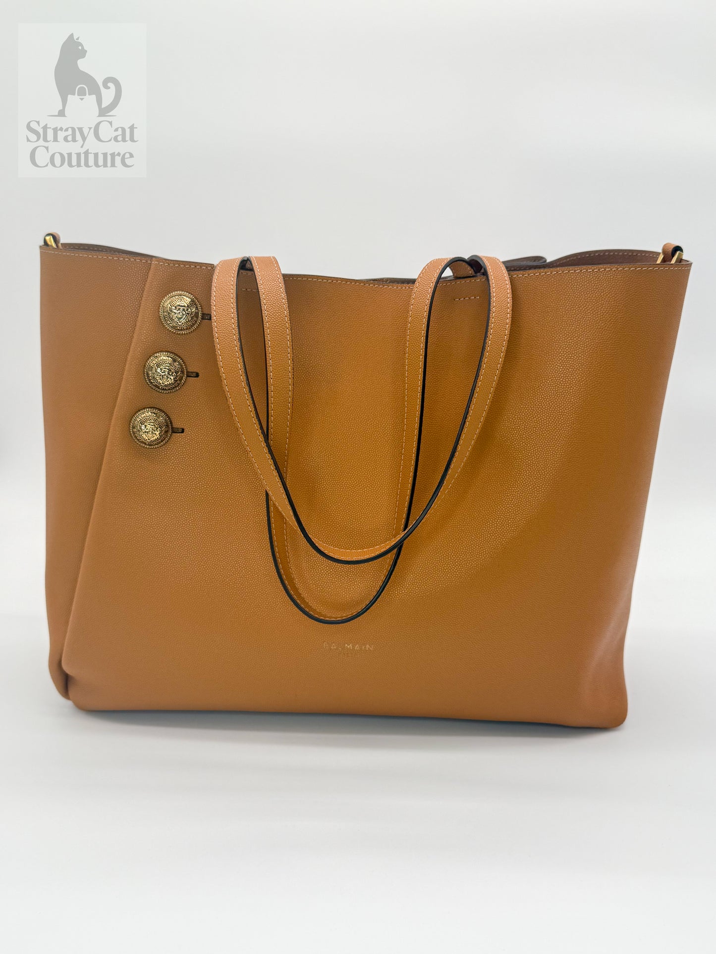 Balmain Leather Tote/Shoulder Bag