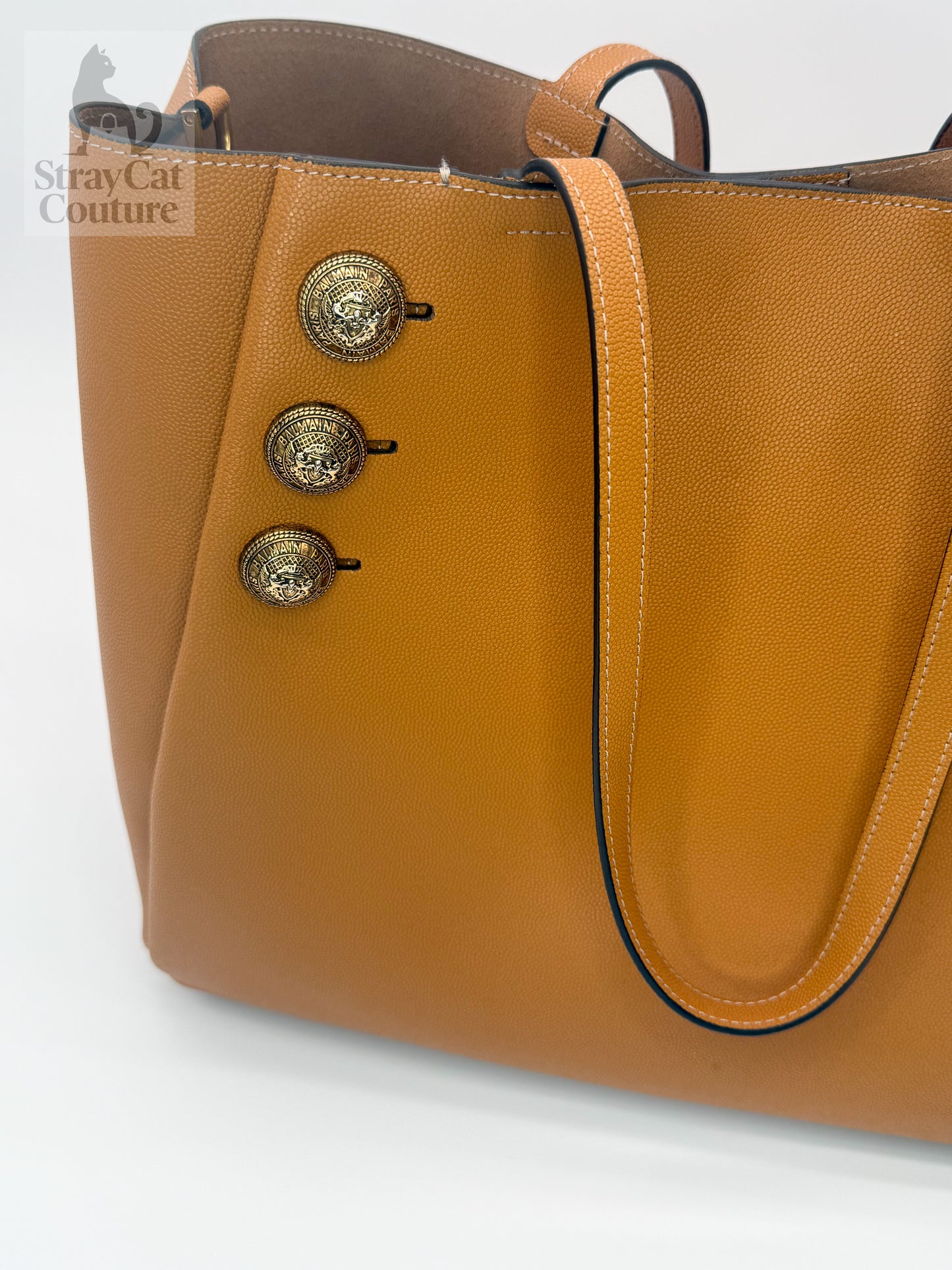 Balmain Leather Tote/Shoulder Bag