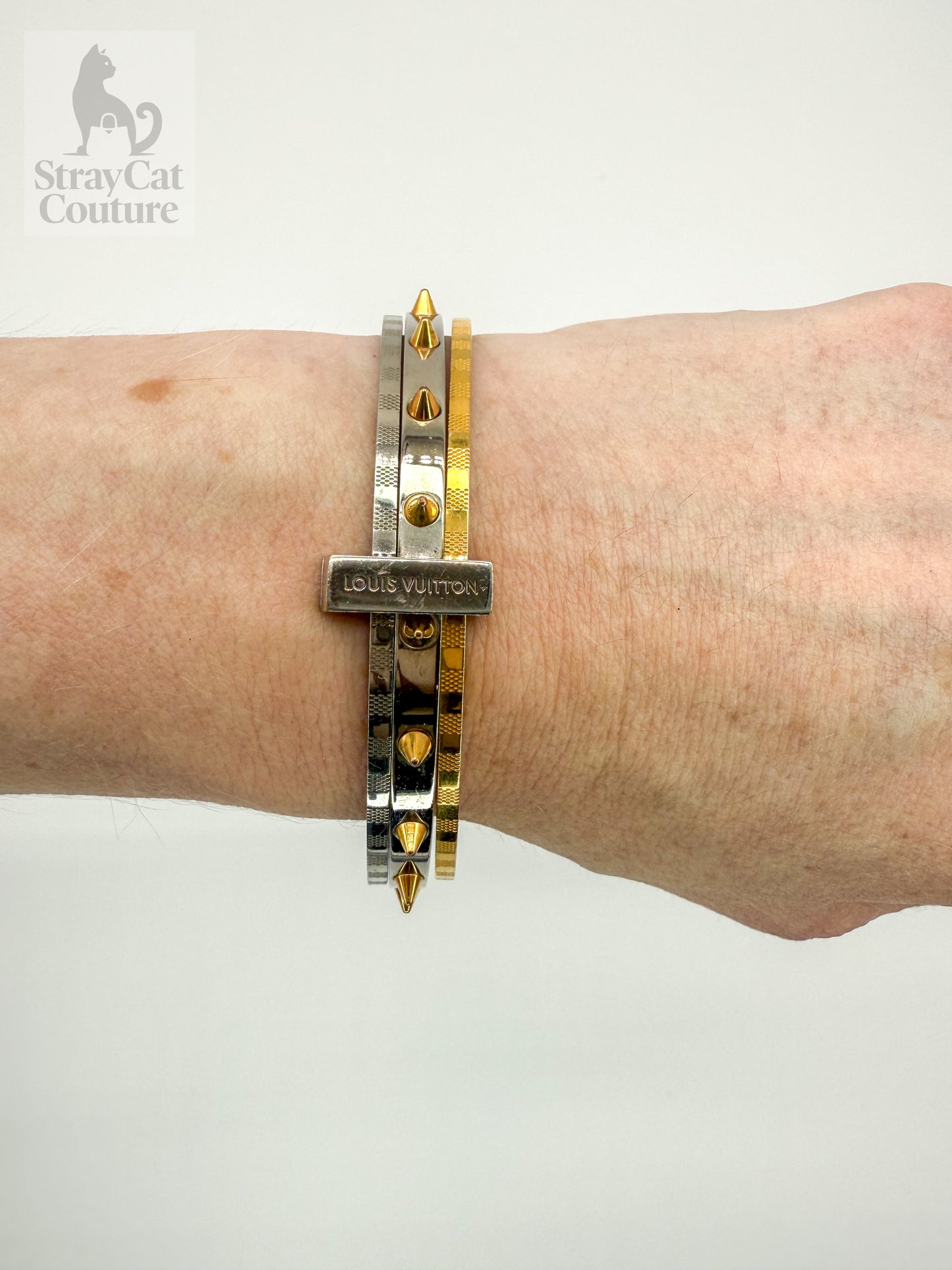 Louis Vuitton Spiky Valentine Bracelet – Rose Gold & Silver Tone