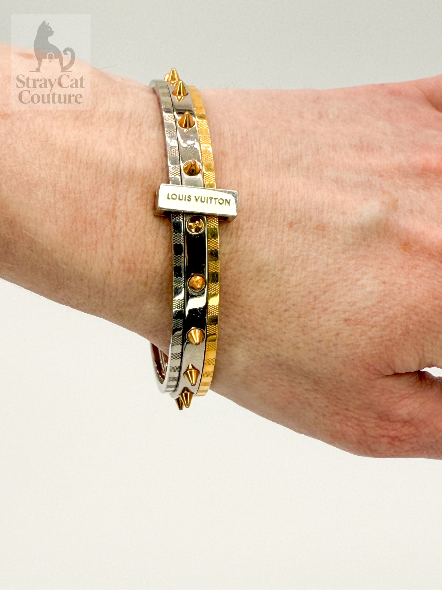 Louis Vuitton Spiky Valentine Bracelet – Rose Gold & Silver Tone