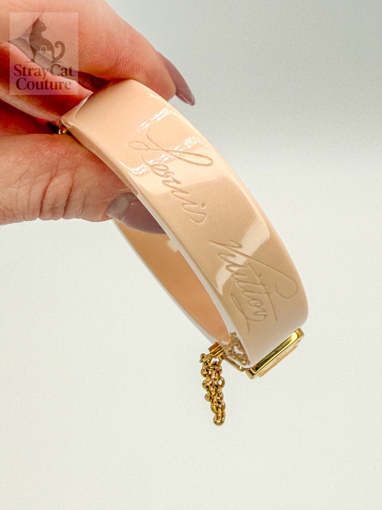 Louis Vuitton Lock Me Bracelet – Blush Pink Resin
