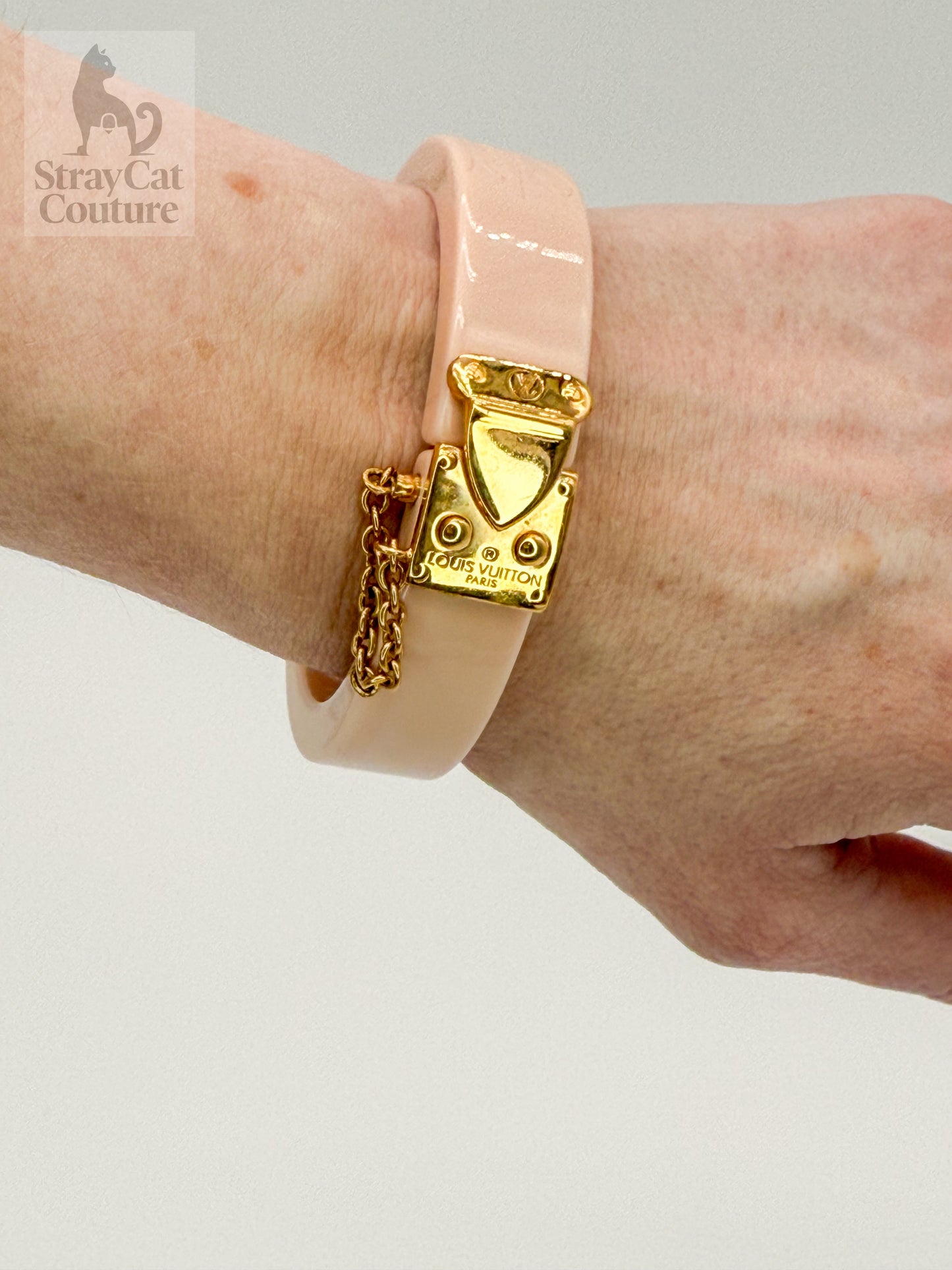 Louis Vuitton Lock Me Bracelet – Blush Pink Resin