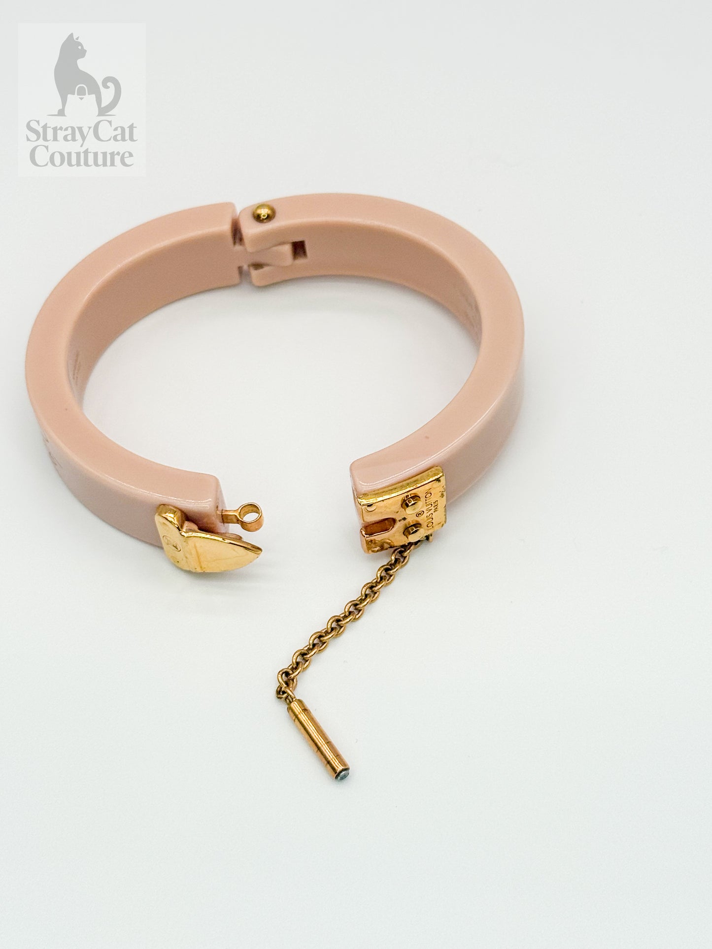 Louis Vuitton Lock Me Bracelet – Blush Pink Resin