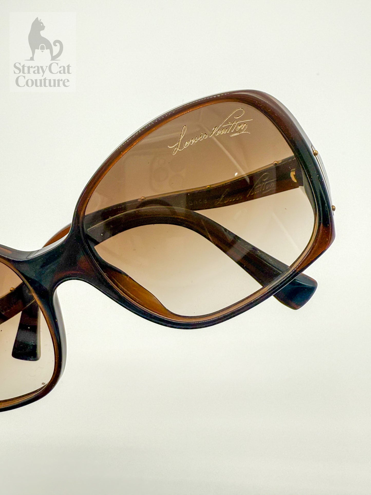 Louis Vuitton Retro Gina Sunglasses – Brown Speckle Acetate Frame