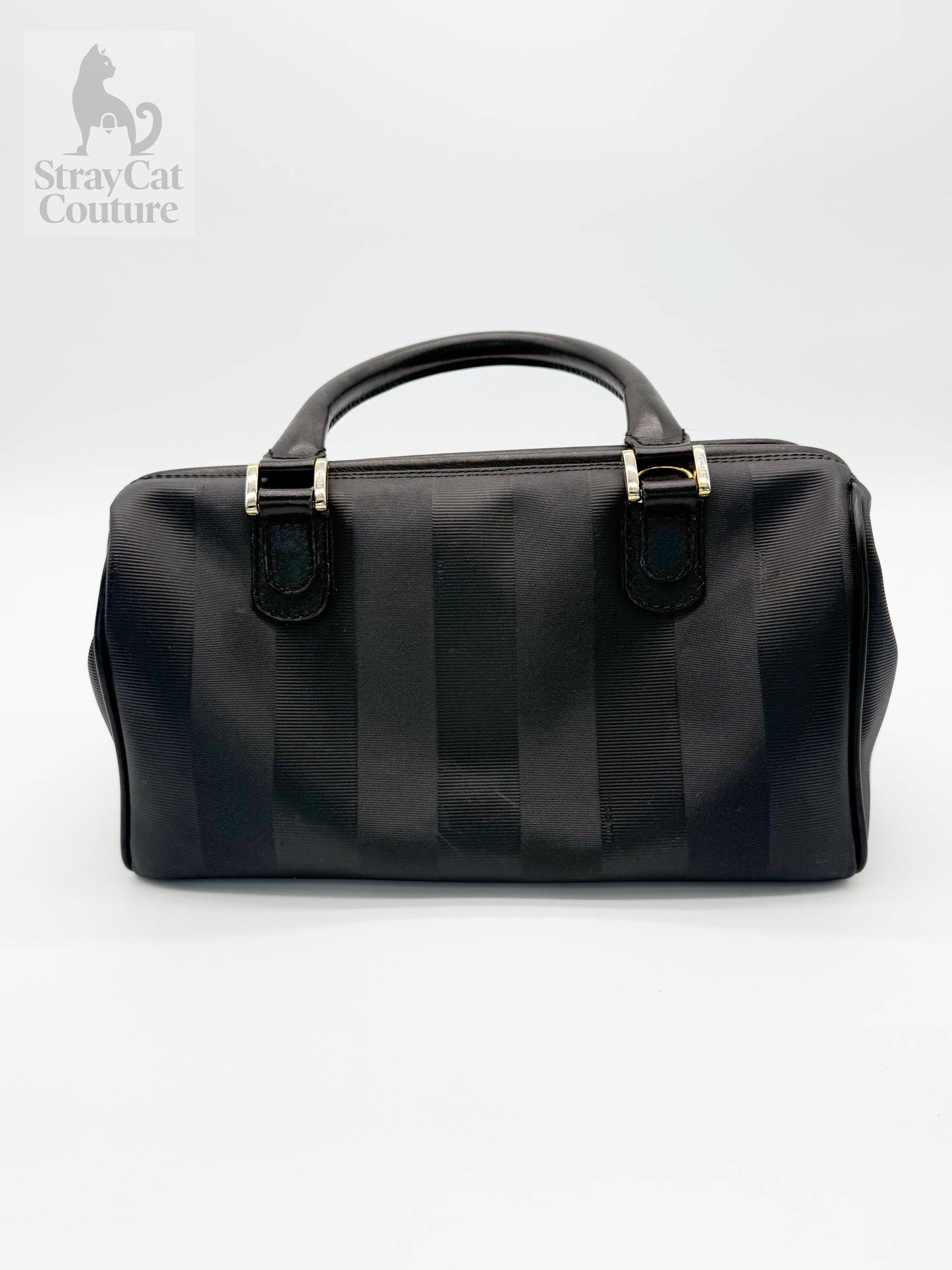 Fendi Pequin Boston Bag – Vintage Collector’s Piece