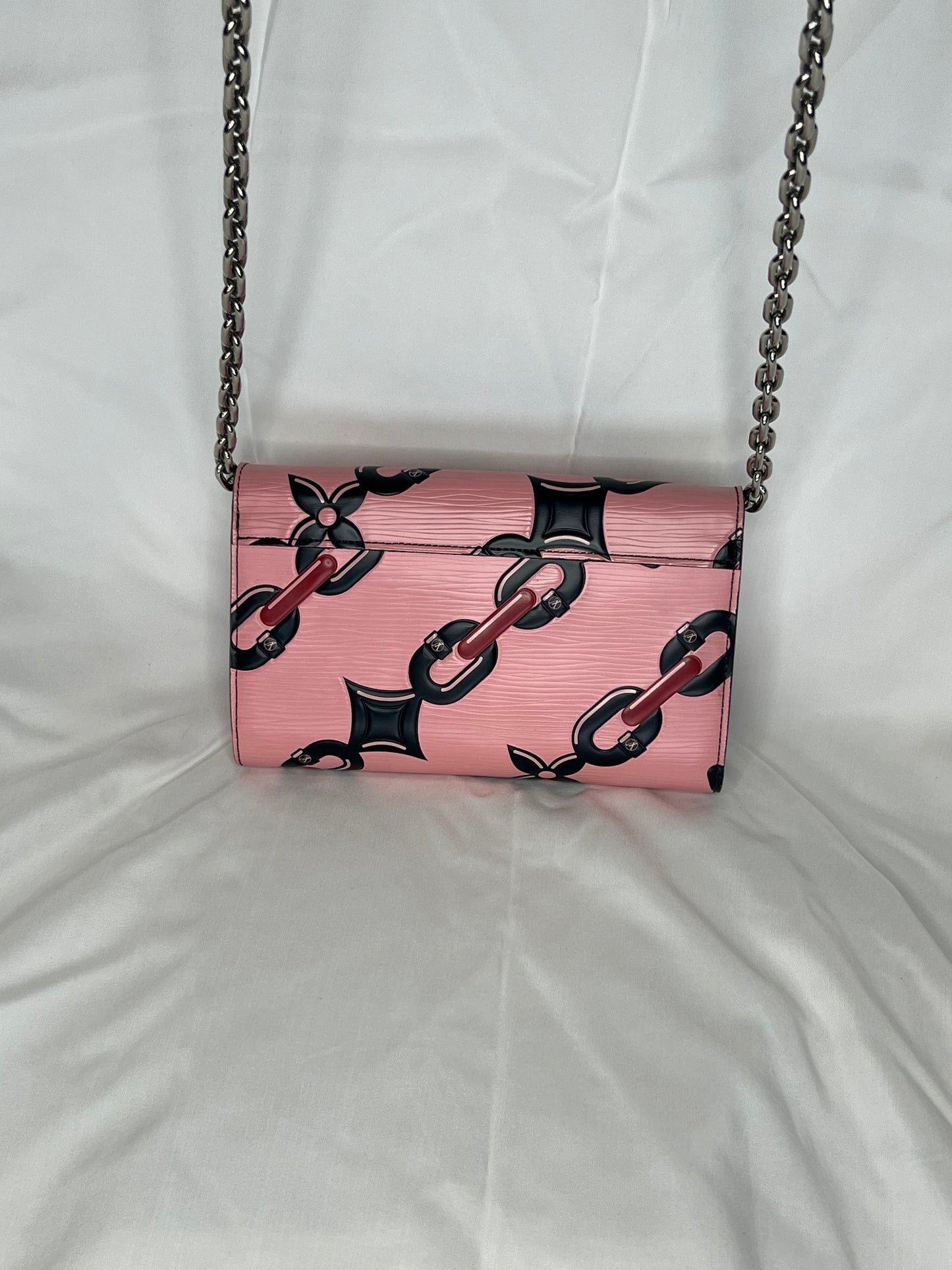 Louis Vuitton Epi Chain Flower Twist Wallet on Chain