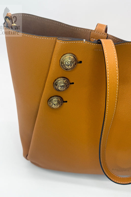 Balmain Leather Tote/Shoulder Bag