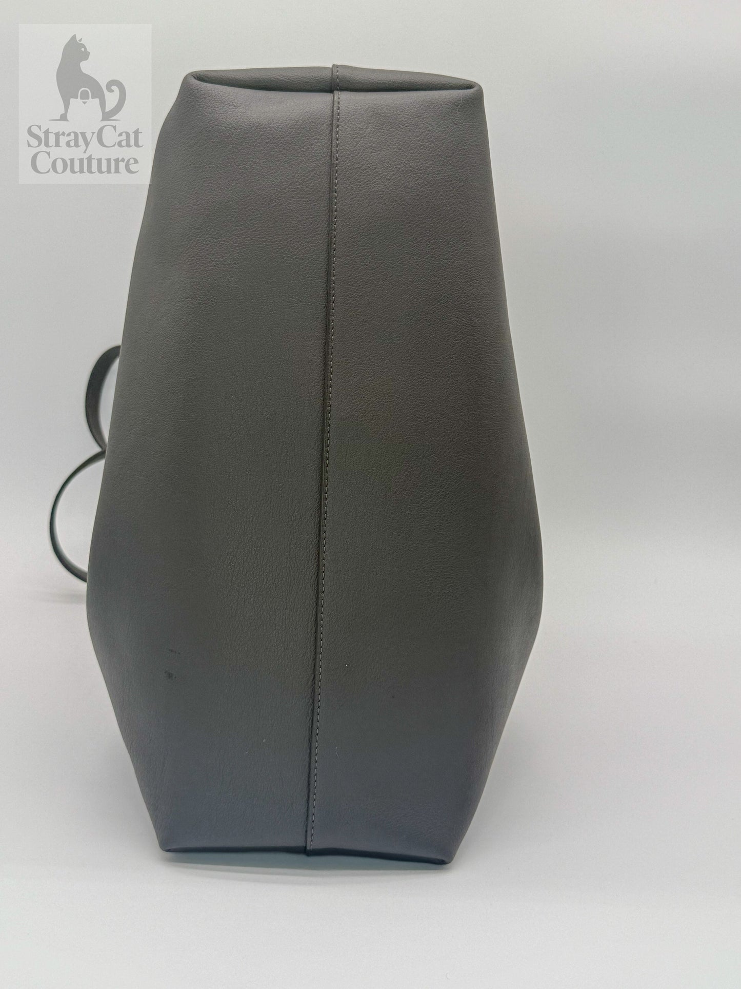 Saint Laurent Large Leather Tote in Grey