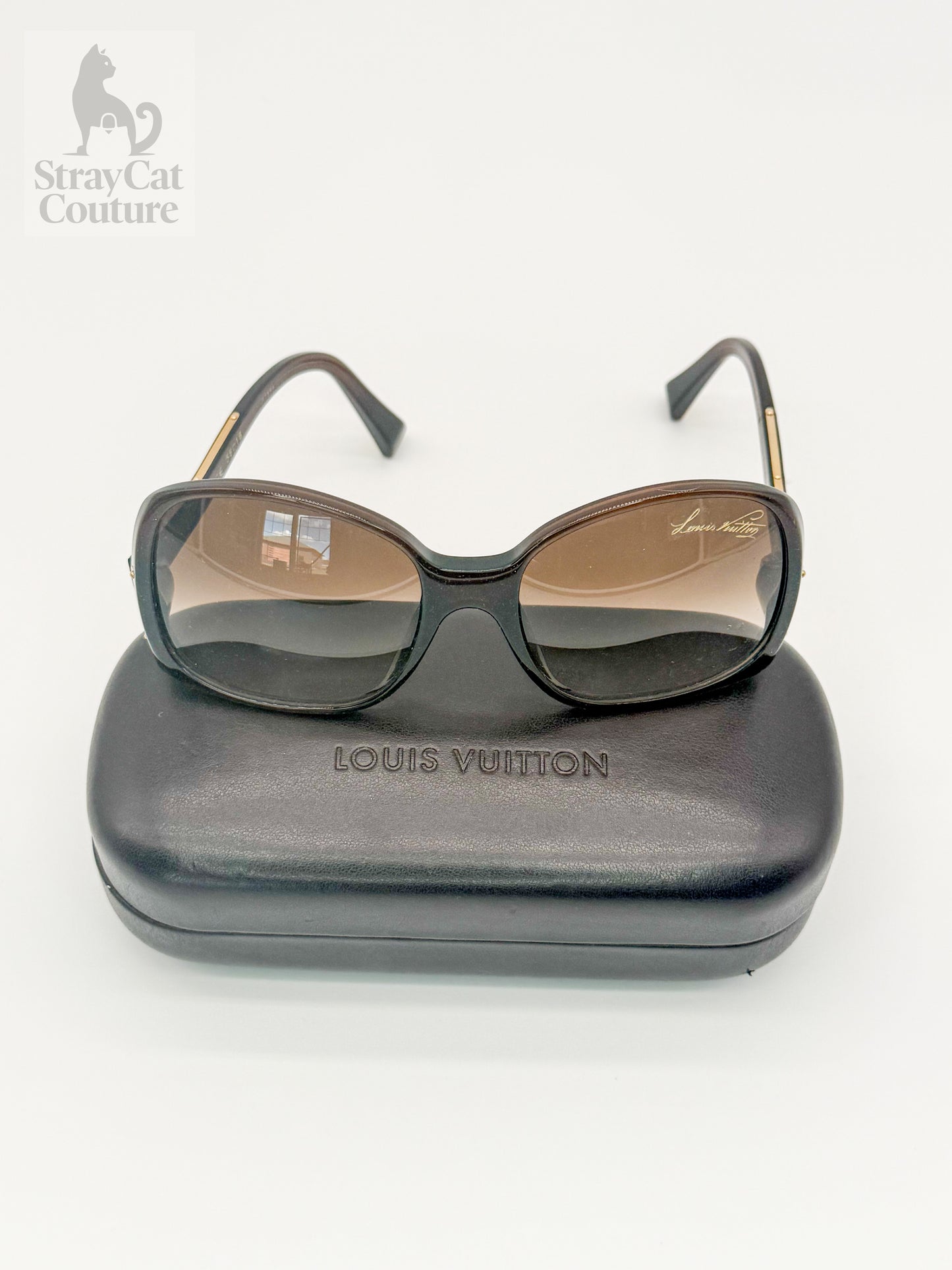 Louis Vuitton Retro Gina Sunglasses – Brown Speckle Acetate Frame