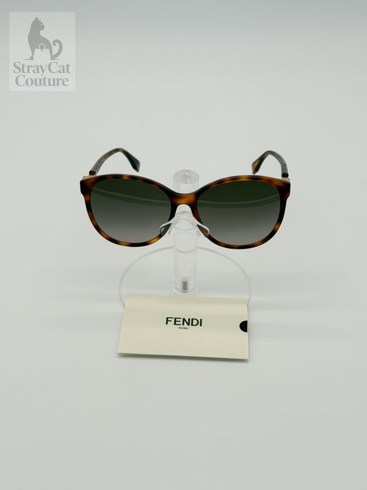 FENDI Dark Havana Sunglasses 58MM