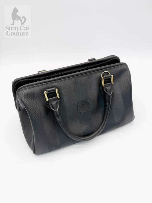 Fendi Pequin Boston Bag – Vintage Collector’s Piece